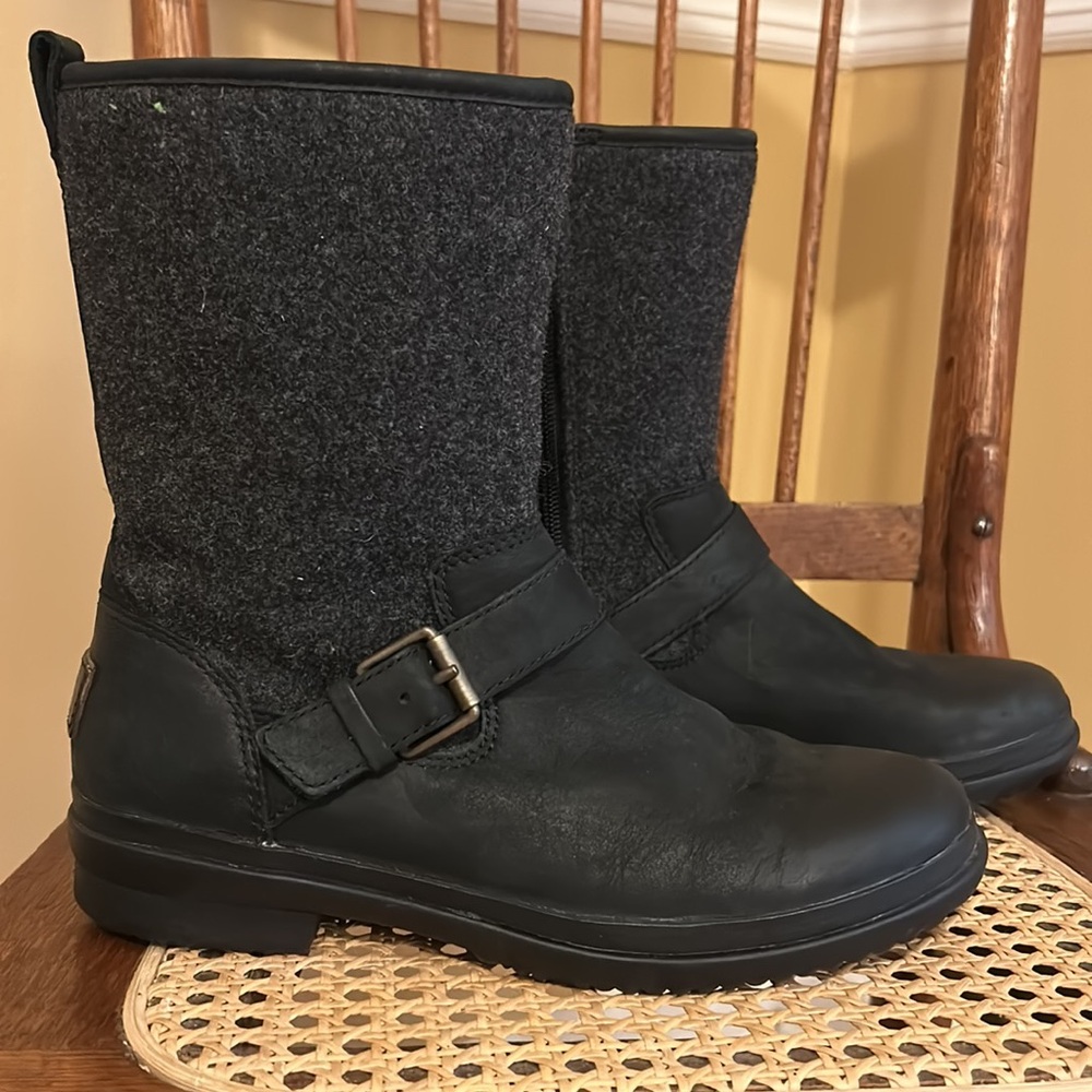 UGG Black Waterproof Boots, Size 7